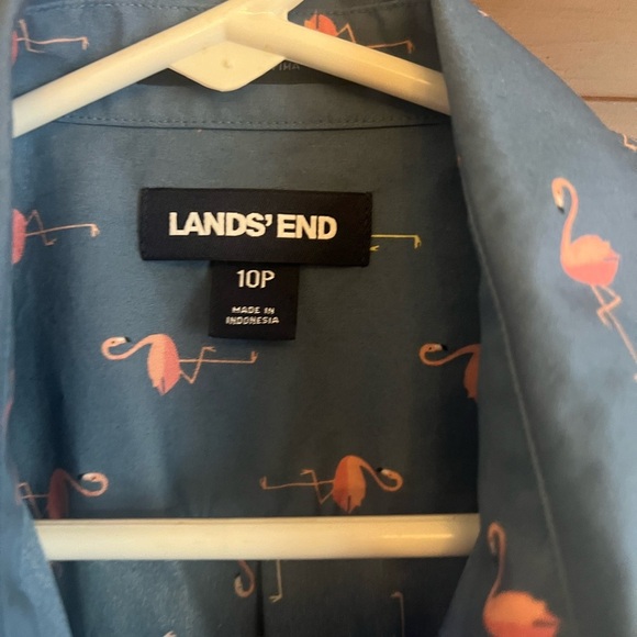 Lands End Flamingo Shirt - Picture 2 of 3